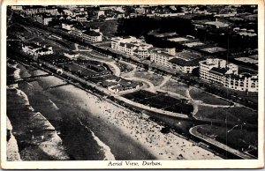 South Africa Aerial View Durban Vintage Postcard C013