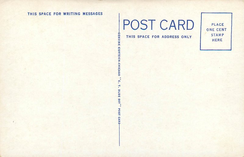 Vintage Postcard Hospital Hope AR Hempstead County Curt Teich Blue Sky
