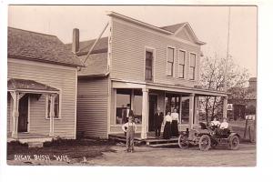 Real Photo People, Store, Model T Car, Sugar Bush, Wisconsin,