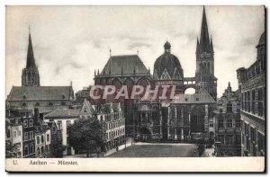 Old Postcard Aachen Munster