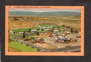 CA Patmars Patmar's Motel Hotel El Segundo Linen Postcard