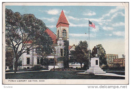 Public Library, DAYTON, Ohio, PU-1921