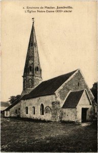 CPA Env. de MEULAN - JAMBVILLE - L'Église Notre-Dame (102664)