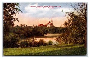 German Building From Wooded Island Jackson Park Chicago IL UNP DB Postcard P22