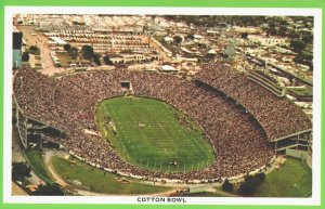 USA World Famous Cotton Bowl Dallas Texas Stadium Chrome Postcard 04.02