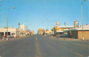 Billings Montana First Avenue Looking East Vintage Postcard K98455