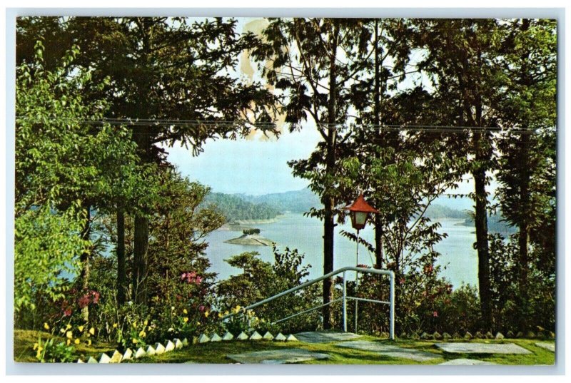 1967 Sun Moon Lake Inside The Mountains of Central Taiwan Vintage Postcard