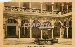 Old Postcard Sevilla Casa de Pilatos Patio