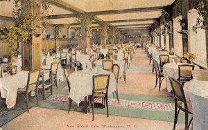 Washington DC New Ebbit Cafe Dining Room Vintage Postcard JG236941