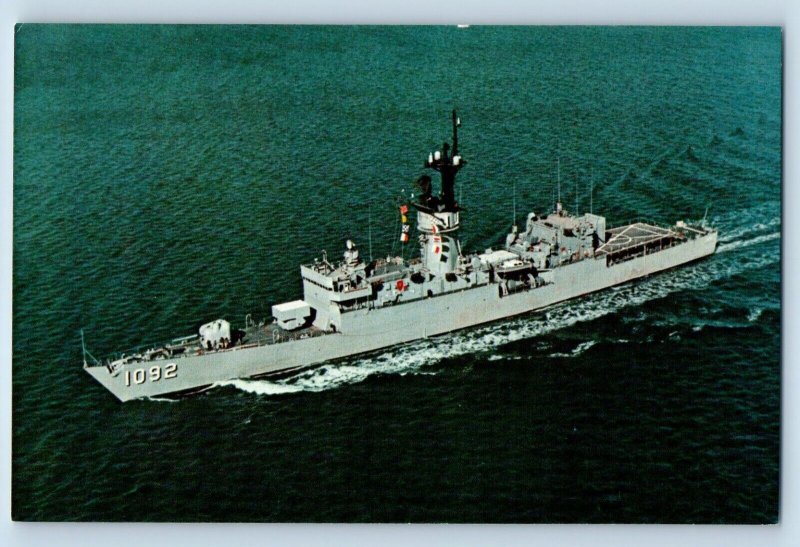 Westwago Louisiana Postcard USS Thomas Hart Navy Battleship Warship 1960 Vintage