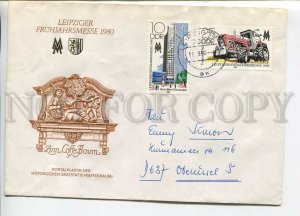 445653 EAST GERMANY GDR 1980 year Fair in Leipzig real posted