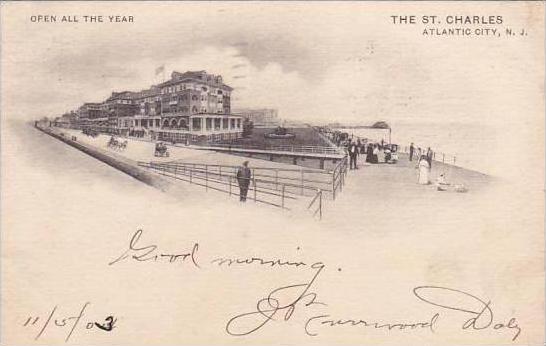 New Jersey Atlantic City Open All The Year The Saint Charles 1903