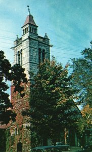 Vintage Postcard Episcopal Church Elm Street Northampton Massachusetts NENC