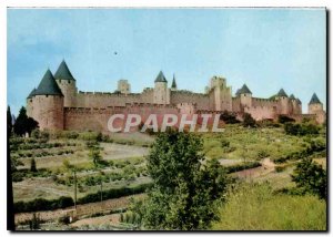 Modern Postcard Medieval Cite Cite in Carcassonne quote Cote Sud