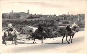 Lot244 israel northern 3 wise man in front of bethlehem camel real photo