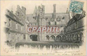 Old Postcard Chateau de Maintenon Facade Meridionale (map 1900)