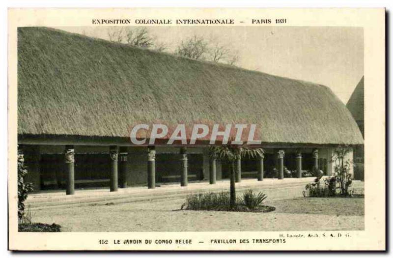 CPA Exposition coloniale internationale Paris 1931 Le jardin du congo belge pavi