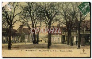 Old Postcard Chaumont sur Tharonne Place Du Midi