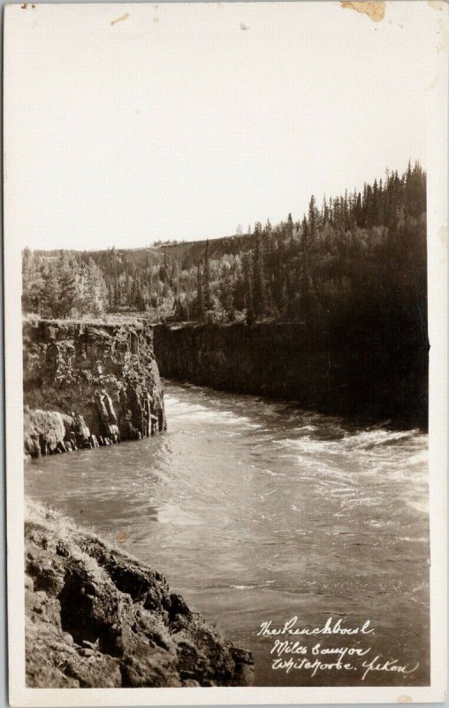 The Punchbowl Miles Canyon Whitehorse YT Yukon Gowen Sutton Postcard E89 *as is