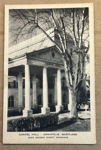 1943 USED .01 PC - CARVEL HALL, KING GEORGE STREET ENTRANCE, ANNAPOLIS, MARYLAND