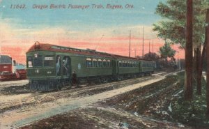 Gregor Electric Passenger Train Oregon USA Old Postcard