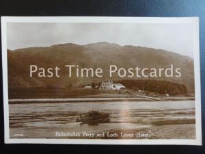 BALLACHULISH FERRY & LOCH LEVEN HOTEL - Old RP Postcard by J.B. White 1770