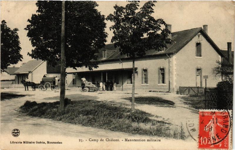 CPA Militaire, Camp de Chalons - Manutention militaire (278583)