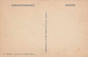 France Postcard - Toulon - Un Coin De La Place d'Armes    RS21304