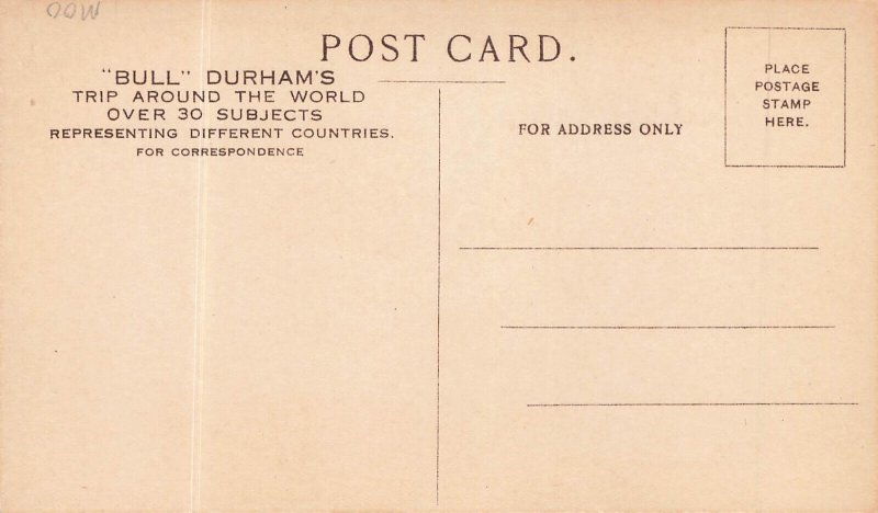 Genuine Bull Durham Spain , Rare Mint Postcard,