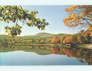Pre-1980 GREETINGS FROM - COLORFUL TREES REFLECTING ON WATER Cromwell CT Q7746