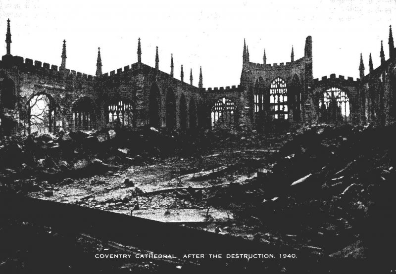 England Coventry Cathedral After The Destruction 1940