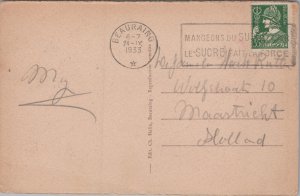 Belgium Beauraing Route de Rochefort Entrée du Pensionnat Vintage Postcard C371