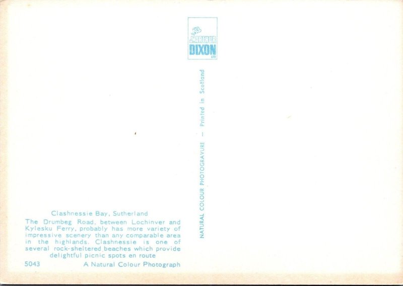 Scotland Postcard - Clashnessie Bay, Sutherland   SW15929