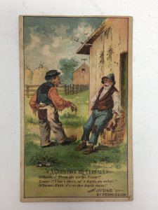Arbuckles Ariosa Coffee Victorian Trade Card Image of Buildings on Back