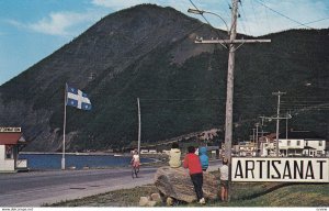 GASPE, Quebec, Canada, 1950-1960s; View Of Mont St. Pierre, Looking East