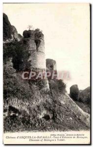 Old Postcard chateau d & # 39Arques Battle tower & # 39Eleonore Brittany Eleo...