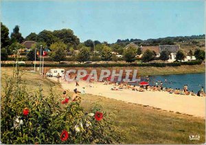 Modern Postcard St Yrieix La Perche Haute Vienne Camping and Water Plan