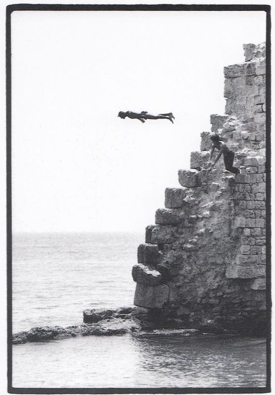 Suicide  High Jump Jumper in Israel 1970s Death Dive Postcard