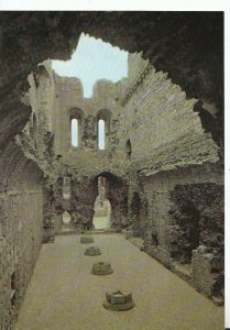 North Yorkshire Postcard - Middleham Castle - Interior of Keep - Ref 20547A