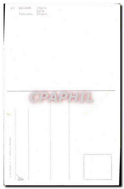 Old Postcard William the Phone & # 39egerie