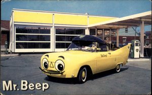 Mr. Beep BP British Petroleum Talking Car SUPER SCARCE Adv Promo Postcard