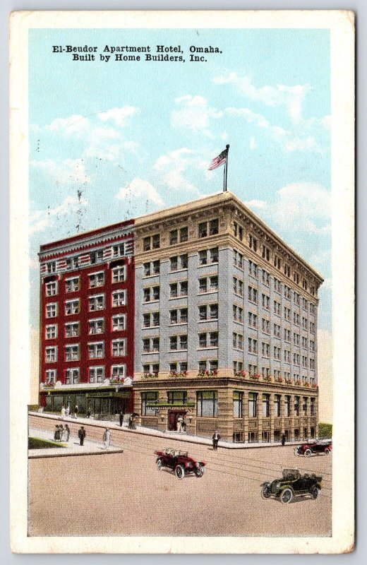El Brendor Apartment Hotel Omaha Nebraska By Home Builders Co. Posted Postcard