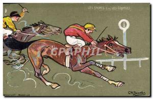 Vintage Postcard Horsemanship Equestrian sports Horse the ra