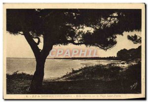 Old Postcard Noirmoutier Beautiful thinning on the beach St. Peter
