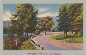 Oklahoma Greetings From Afton 1952