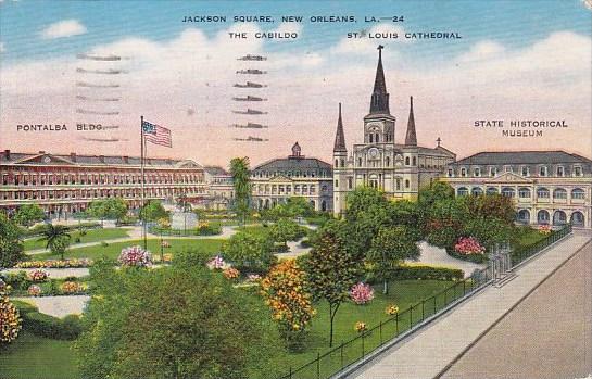 Louisiana New Orleans Jackson Square 1946