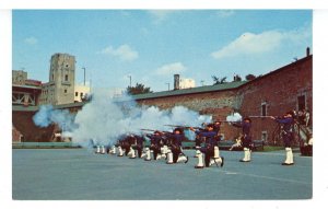 Canada - QC, Montreal. Drill Squad at Old Fort, St. Helen's Island