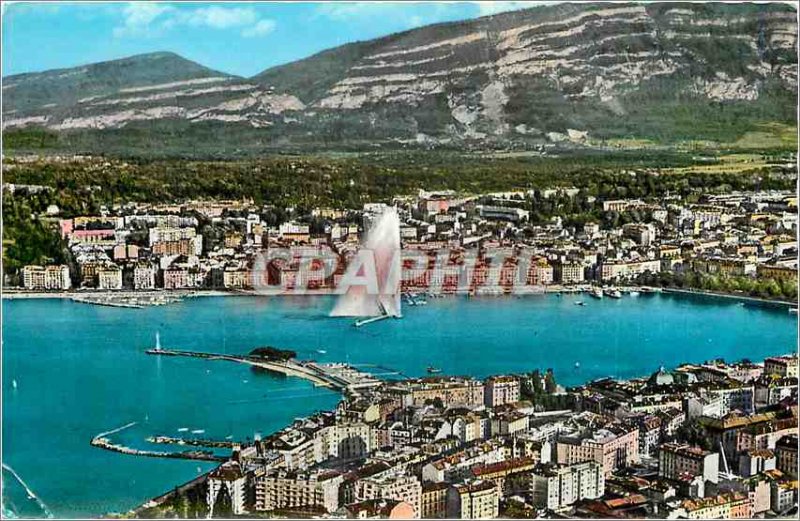 Modern Postcard Geneva General view