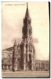 Old Postcard Nimes Church St. Perpetua