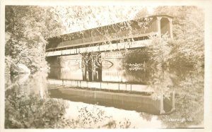 Postcard RPPC New Hampshire Hillsborough Covered Bridge 23-5549